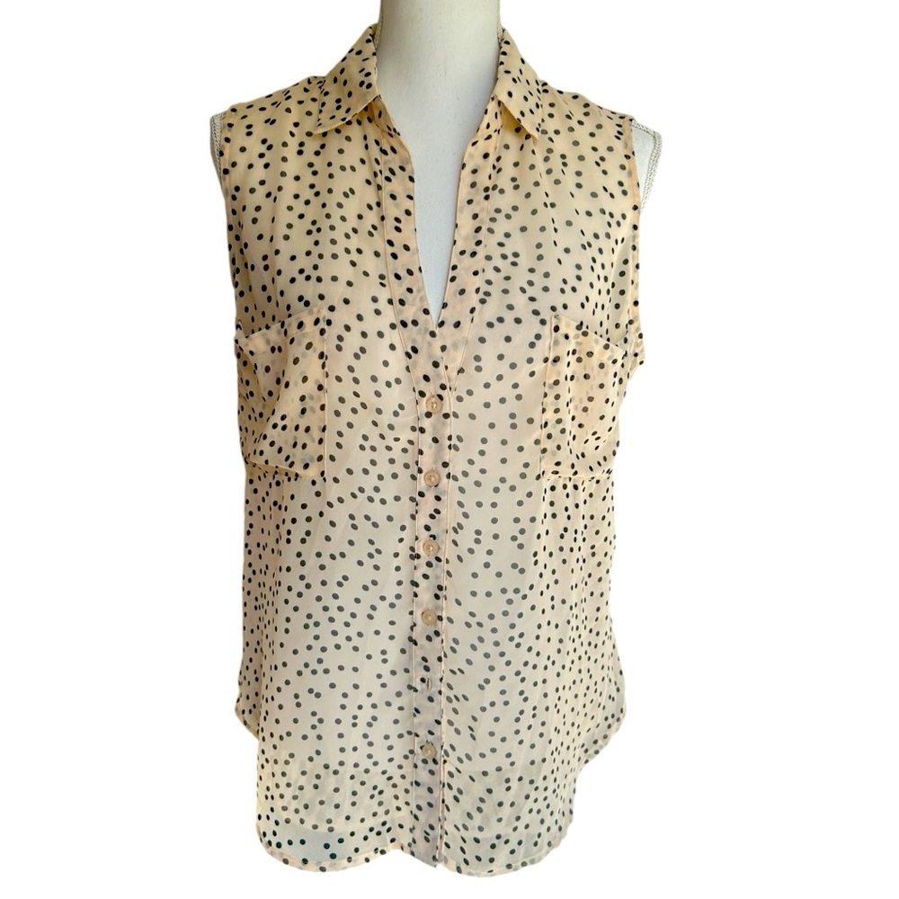 American Rag Polka Dot High Low Top